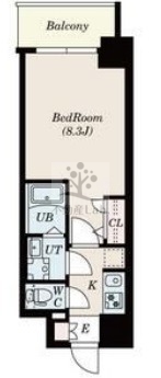 S-RESIDENCE難波大国町dominaの間取り