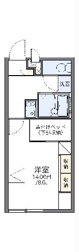 レオパレスグランドゥールの間取り