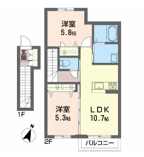 ウエストクロスの間取り