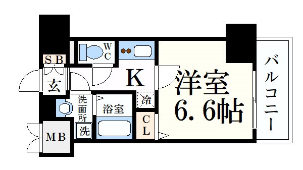 プレサンス神戸元町ミューズの間取り