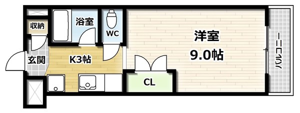 コート木幡の間取り