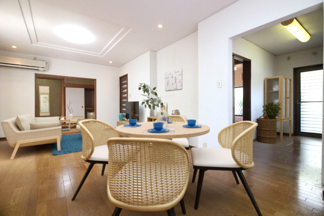 居室・リビング　家具や小物はＣＧで加工しています。