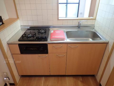 キッチン　2口ガスコンロ