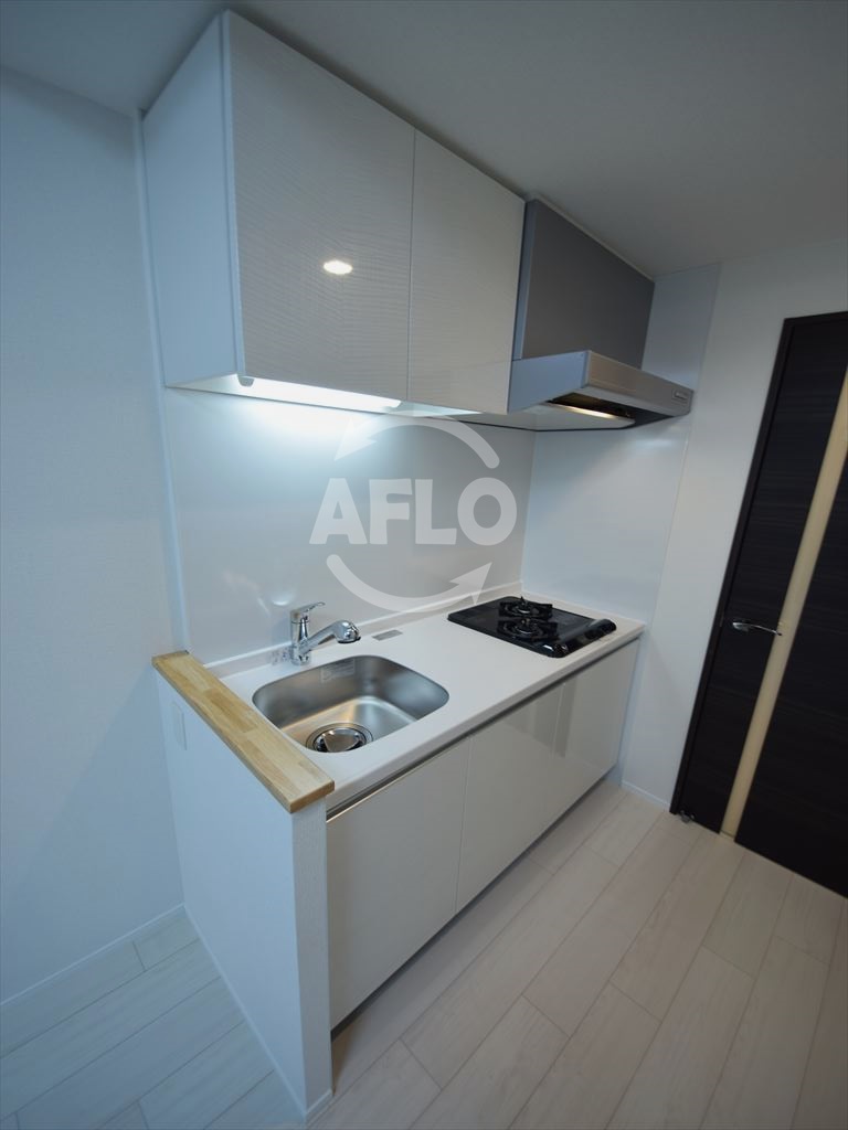 キッチン　レオンコンフォート本町東II　ガス2口コンロシステムキッチン