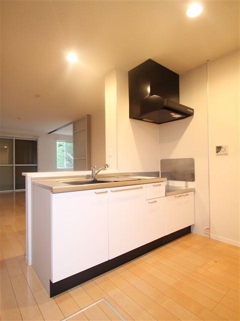 キッチン　お料理しながら子供の様子が見れる対面キッチン*