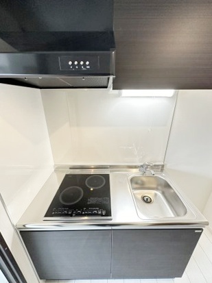キッチン　お手入れ楽々♪2口IHコンロ