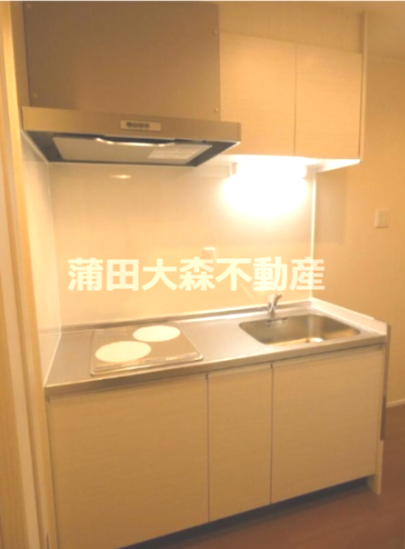 キッチン　調理スペースのある大きめな2口IHシステムキッチン