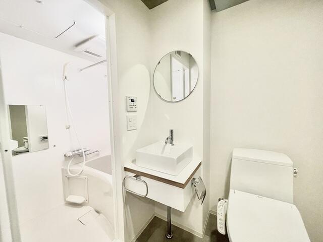 洗面設備　生活感を抑えたデザイン?