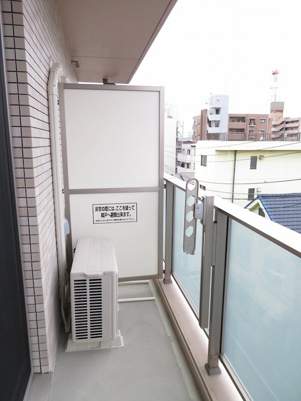 バルコニー　南西向き