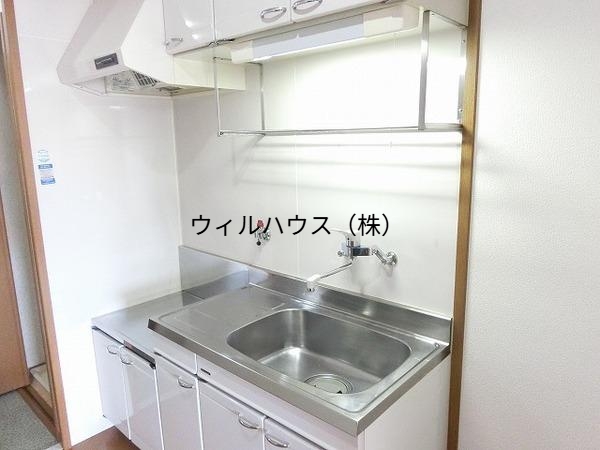 キッチン　ガスコンロ設置可！