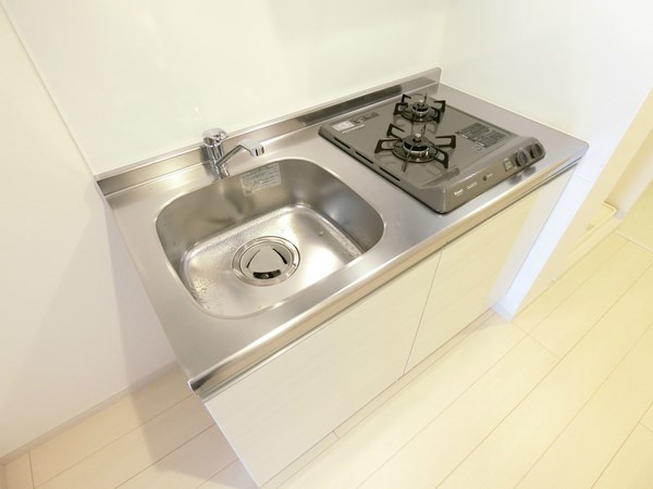 キッチン　2口のガスコンロです。