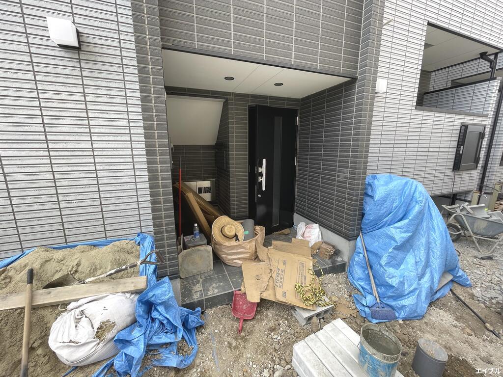 エントランス　建築中
