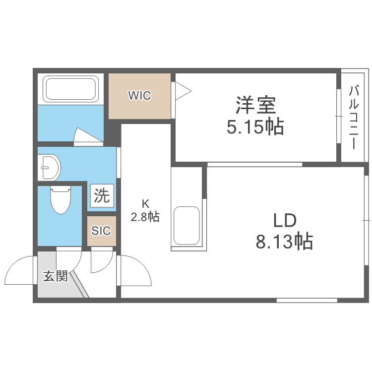 SHU RESIDENCE菊水の間取り写真