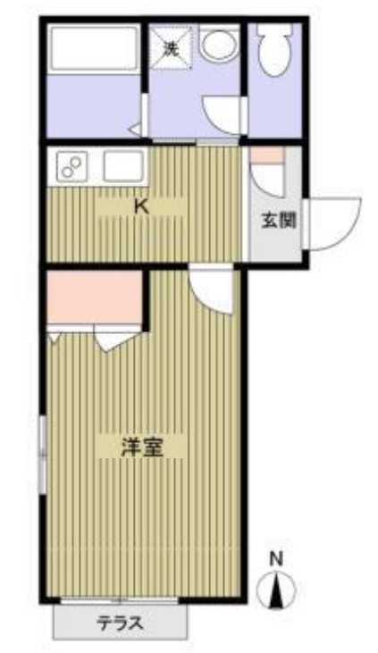 ＪＲ南武線 武蔵中原駅 徒歩5分 3階建 築17年の間取り写真