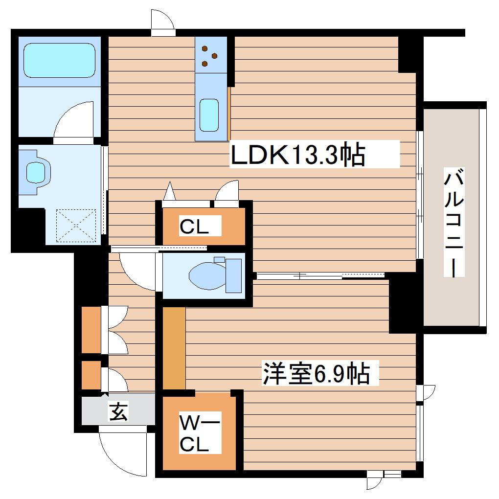 コンフォーザ立町の間取り写真
