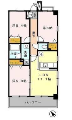 ハートヒルズ上大岡の間取り写真