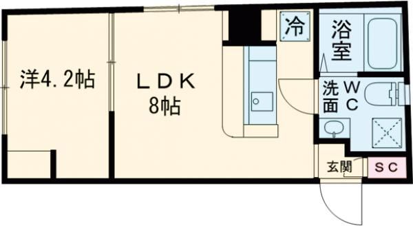 TASUKI RICHESSE SENKAWAの間取り写真