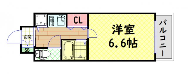 エスティライフ難波西の間取り写真