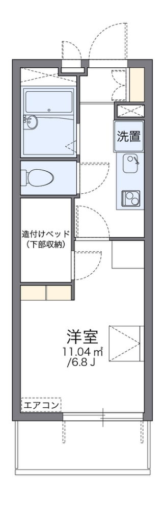 レオパレスすぷりんぐKの間取り写真