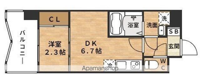 地下鉄御堂筋線 東三国駅 徒歩8分 14階建 築1年の間取り写真