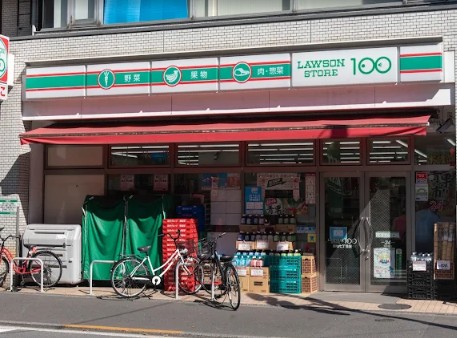 コンビニ　ローソンストア100築地7丁目店（コンビニ）まで288m