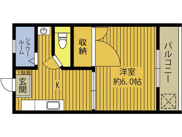 スカイメゾン金池南の間取り写真