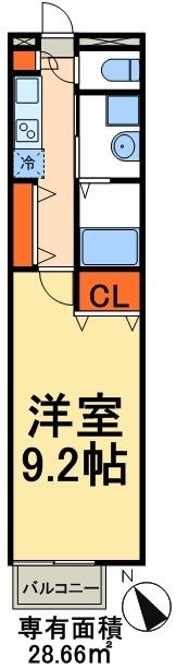 アムール 豊友の間取り写真