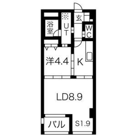 ＪＲ鹿児島本線 竹下駅 徒歩5分 5階建 築18年の間取り写真