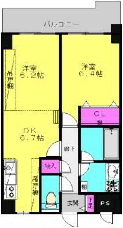コンフォート栗原の間取り写真