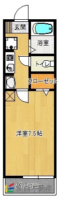 セリバテール新宮A棟の間取り写真