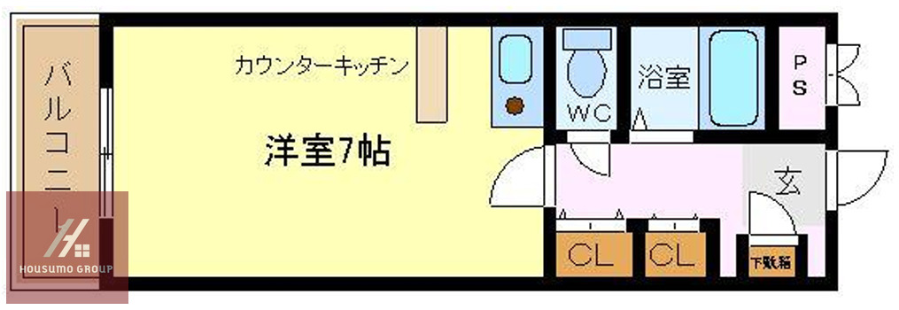 第2星栄ハイツの間取り写真