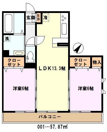 埼玉高速鉄道 川口元郷駅 徒歩15分 3階建 築11年の間取り写真
