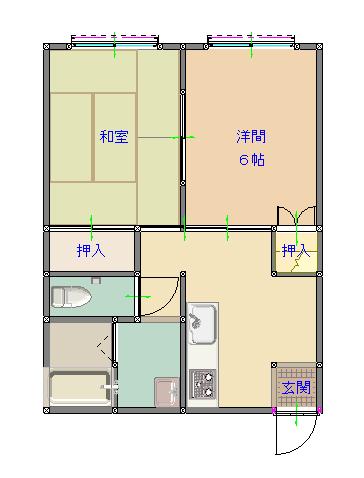 コーポケイの間取り