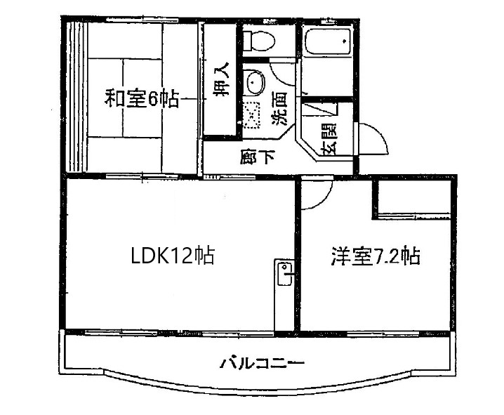 静岡市駿河区広野のマンションの間取り