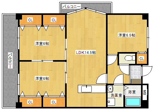 レイブリック若園の間取り