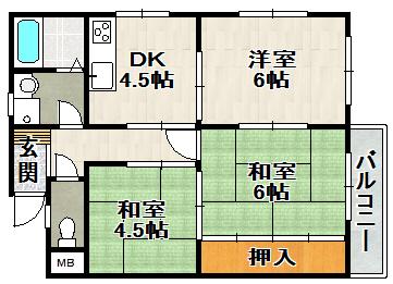 村上マンションの間取り