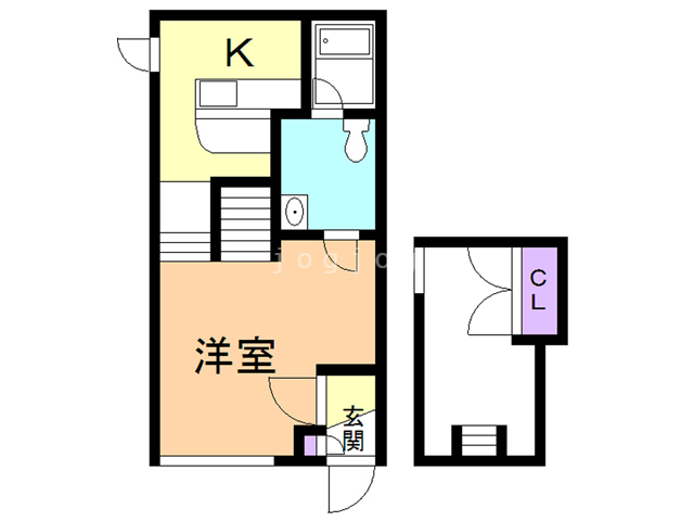 あさかコーポの間取り