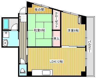 ガーデンコートオオクラの間取り