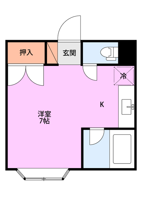 ハイツ外ケ輪の間取り