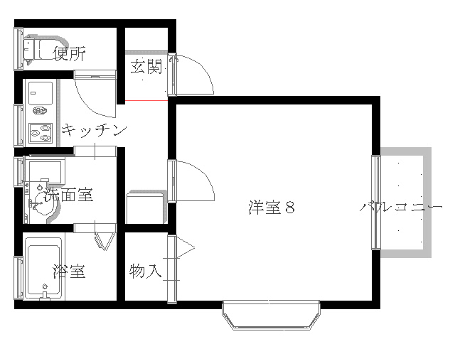 ステュディオ石引の間取り