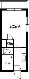 鹿児島市唐湊のマンションの間取り