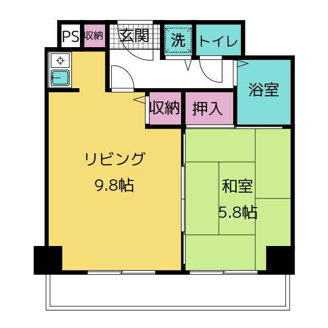 池下５１０ビルの間取り