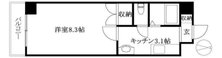 松山市味酒町のマンションの間取り