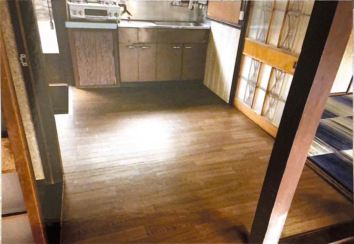 キッチン　キッチン床ピカピカです♪