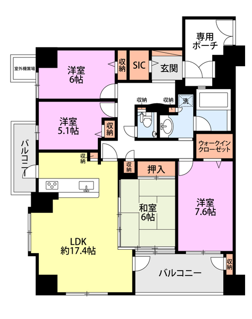 フェスティオ万代アヴァンタージュの間取り