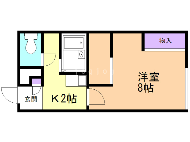 レオパレスＦＡＲＭ光Iの間取り