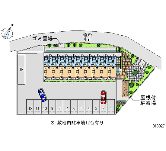 【レオパレスMISHIMAの駐車場】