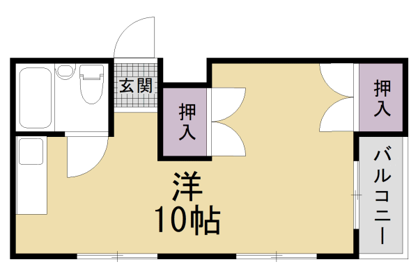 【京都市中京区梅屋町のマンションの間取り】