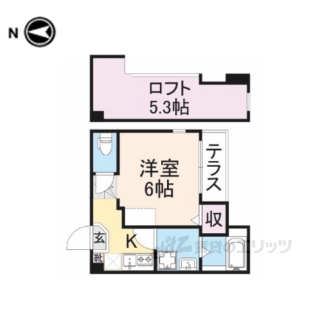 イロハ淀下津町の間取り