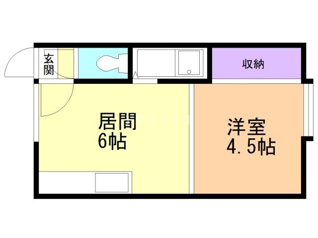 札幌市東区北三十三条東のアパートの間取り